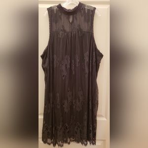 Maurice size 4 black lace flirty dress